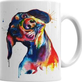 Baskı Dükkanı KB4954 Dog Dog Köpek Pug Porselen Kupa Bardak