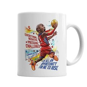 Baskı Dükkanı KB496 For Me To Rise Kobe Bryant Porselen Kupa Bardak