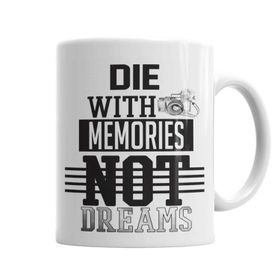 Baskı Dükkanı KB4972 Die With Memories White Porselen Kupa Bardak