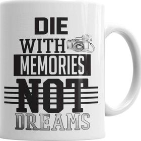 Baskı Dükkanı KB4972 Die With Memories White Porselen Kupa Bardak