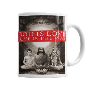 Baskı Dükkanı KB4976 Deus E Amor Porselen Kupa Bardak