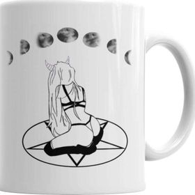 Baskı Dükkanı KB4985 Demonia Porselen Kupa Bardak
