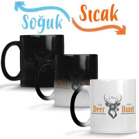 Baskı Dükkanı KB4997 Deer Hunt Porselen Kupa Bardak