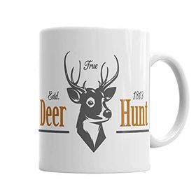 Baskı Dükkanı KB4997 Deer Hunt Porselen Kupa Bardak