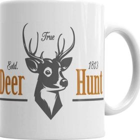 Baskı Dükkanı KB4997 Deer Hunt Porselen Kupa Bardak