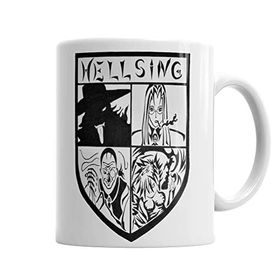 Baskı Dükkanı KB501 Hellsing Alucard One Piece Anime Naruto Death Note Kupa Bardak