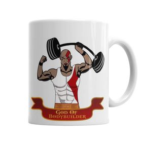 Baskı Dükkanı KB5032 God Of Bodybuilder Porselen Kupa Bardak