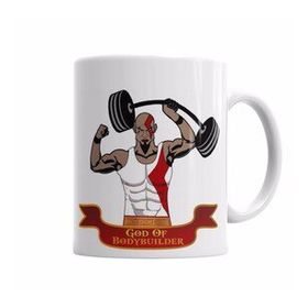 Baskı Dükkanı KB5032 God Of Bodybuilder Porselen Kupa Bardak