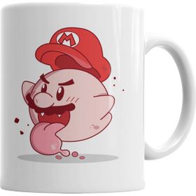 Baskı Dükkanı KB5034 Ghost Mario Porselen Kupa Bardak