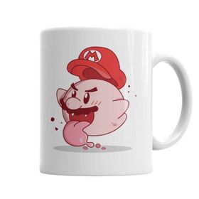 Baskı Dükkanı KB5034 Ghost Mario Porselen Kupa Bardak
