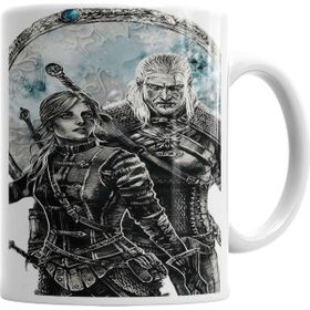 Baskı Dükkanı KB5037 Geralt E Cirilla Porselen Kupa Bardak