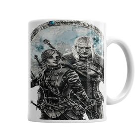 Baskı Dükkanı KB5037 Geralt E Cirilla Porselen Kupa Bardak