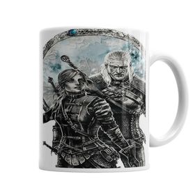 Baskı Dükkanı KB5037 Geralt E Cirilla Porselen Kupa Bardak