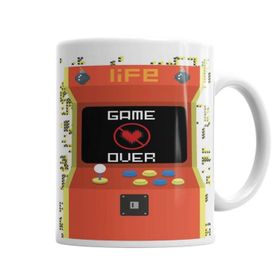 Baskı Dükkanı KB5049 Game Over Atari Oyun Porselen Kupa Bardak