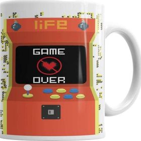 Baskı Dükkanı KB5049 Game Over Atari Oyun Porselen Kupa Bardak