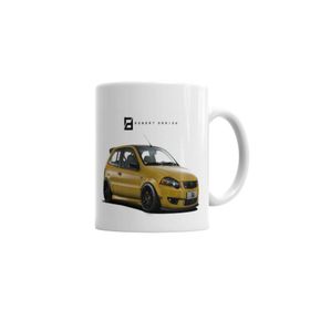 Baskı Dükkanı KB5075 Fiat Palio Abarth Race Style Porselen Kupa Bardak