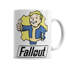 Baskı Dükkanı KB5081 Fallout Vault Boy Porselen Kupa Bardak