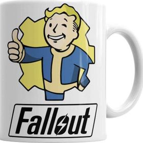 Baskı Dükkanı KB5081 Fallout Vault Boy Porselen Kupa Bardak