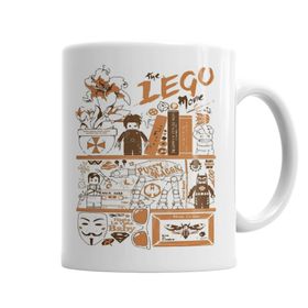 Baskı Dükkanı KB5104 Lego Porselen Kupa Bardak