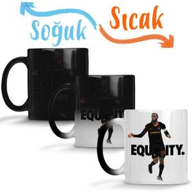 Baskı Dükkanı KB5106 Lebron Equality Futebol Futbol Porselen Kupa Bardak
