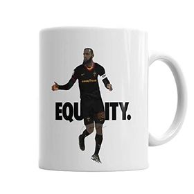 Baskı Dükkanı KB5106 Lebron Equality Futebol Futbol Porselen Kupa Bardak