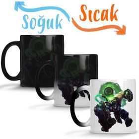 Baskı Dükkanı KB5109 League Of Legends Singed Porselen Kupa Bardak