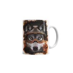 Baskı Dükkanı KB5117 Kurt Köpek Pug Porselen Kupa Bardak