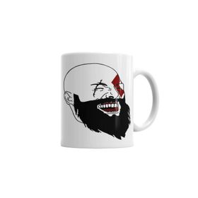 Baskı Dükkanı KB5125 Kratos Laughing Porselen Kupa Bardak