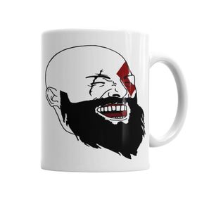 Baskı Dükkanı KB5125 Kratos Laughing Porselen Kupa Bardak