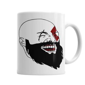 Baskı Dükkanı KB5125 Kratos Laughing Porselen Kupa Bardak