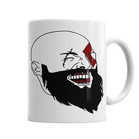 Baskı Dükkanı KB5125 Kratos Laughing Porselen Kupa Bardak