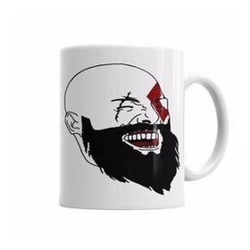 Baskı Dükkanı KB5125 Kratos Laughing Porselen Kupa Bardak