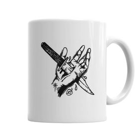 Baskı Dükkanı KB5135 Knife In The Hand Porselen Kupa Bardak