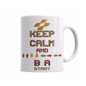 Baskı Dükkanı KB5141 Keep Calm Konami Porselen Kupa Bardak