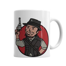 Baskı Dükkanı KB5160 John Marston Vault Boy Porselen Kupa Bardak