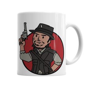 Baskı Dükkanı KB5160 John Marston Vault Boy Porselen Kupa Bardak