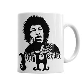 Baskı Dükkanı KB5162 Jimi Hendrix Porselen Kupa Bardak
