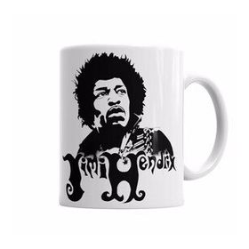 Baskı Dükkanı KB5162 Jimi Hendrix Porselen Kupa Bardak