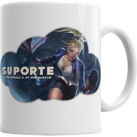 Baskı Dükkanı KB5169 Janna Suporte Lol Porselen Kupa Bardak