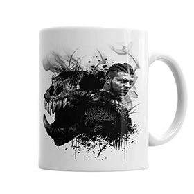 Baskı Dükkanı KB5172 Ivar The Boneless Vikings Porselen Kupa Bardak