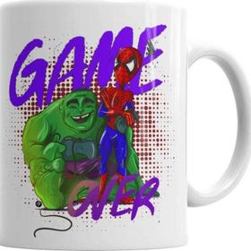 Baskı Dükkanı KB5182 Hulk Vespider Game Over Porselen Kupa Bardak