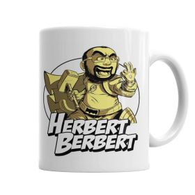 Baskı Dükkanı KB5194 Herbert Berbert Porselen Kupa Bardak