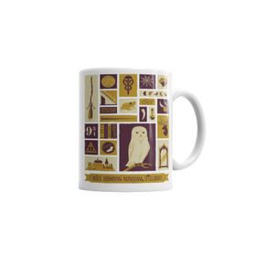 Baskı Dükkanı KB521 Harry Potter Piktogram Porselen Kupa Bardak