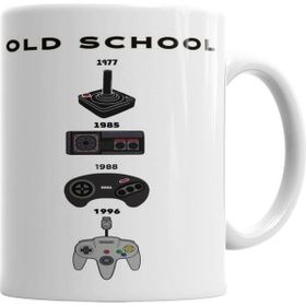 Baskı Dükkanı KB5213 Old School Gamer Porselen Kupa Bardak