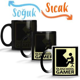 Baskı Dükkanı KB5214 Oldschool Gamer Porselen Kupa Bardak