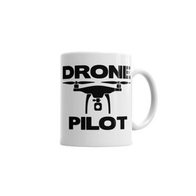 Baskı Dükkanı KB5216 Oiloto De Drones Pılot Porselen Kupa Bardak