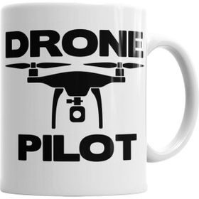 Baskı Dükkanı KB5216 Oiloto De Drones Pılot Porselen Kupa Bardak
