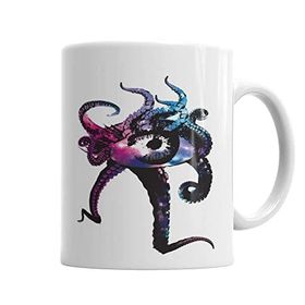 Baskı Dükkanı KB5217 Octopus Eye Porselen Kupa Bardak