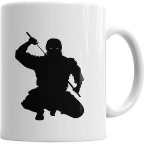Baskı Dükkanı KB5223 Ninja Porselen Kupa Bardak