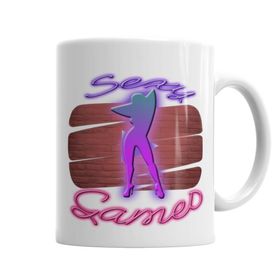 Baskı Dükkanı KB5232 Neon Sexy Games 2 Porselen Kupa Bardak